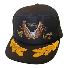 VTG Santa Cruz Beach Patrol Lifeguard Eagle Mesh Snapback Hat Cap Scrambled Eggs