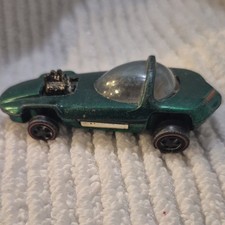 Hot Wheels Silhouette Redlines Diecast Green Car Mattel USA 1967