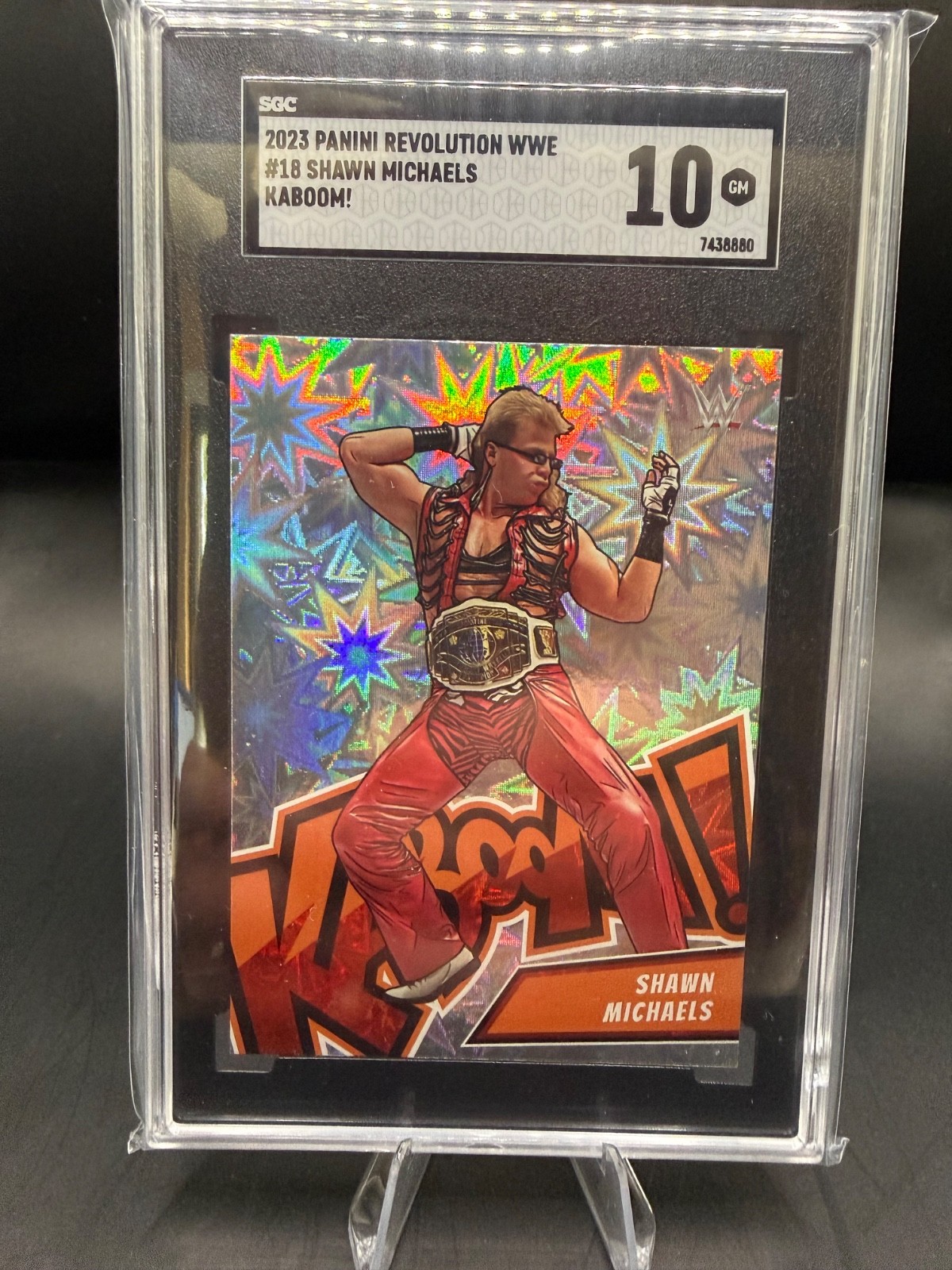 2023 Panini Revolution WWE Kaboom! Shawn Michaels #18 SGC 10
