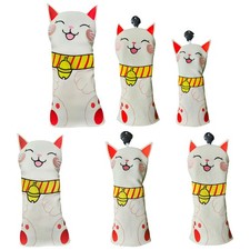 Golf Cartoon Driver Cover Anti-scratch Headcover Creative Lucky Cat Cover Fit