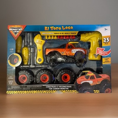 BIG MECHANIX Monster Jam EL TORO LOCO Build And Rebuild Truck 1:18 NIB