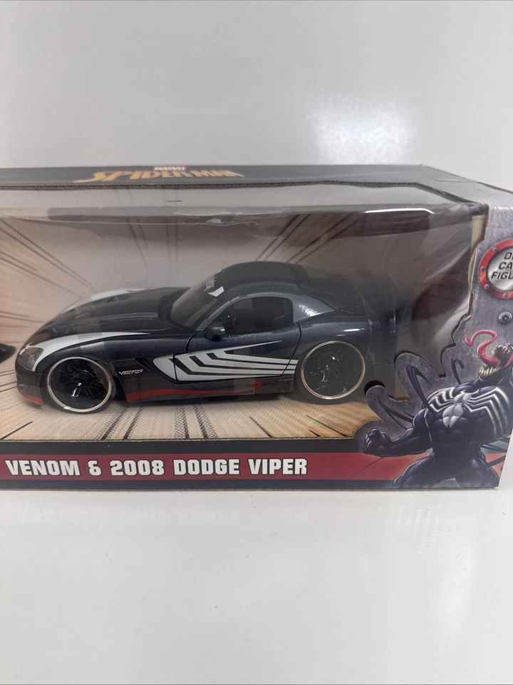 Jada Toys Marvel Spiderman Venom & 2008 Dodge Viper 1:24 Scale Diecast Car - Image 3 of 4