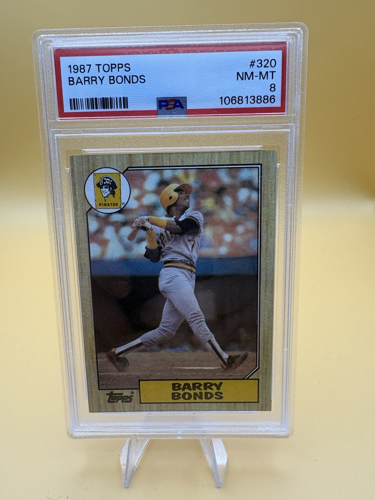 1987 Topps - Barry Bonds #320 (RC) PSA 8