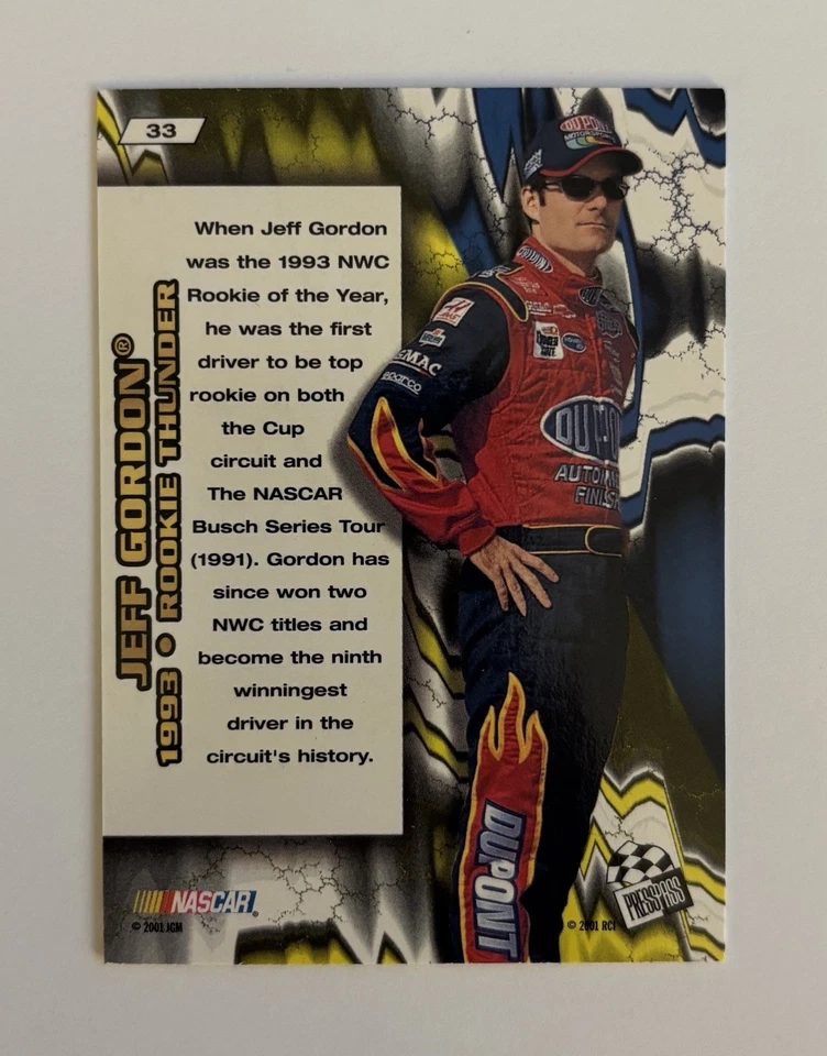 Jeff Gordon Press Pass Hand Signed Autographed Cards - Lot Of 3! - Image 2 of 4