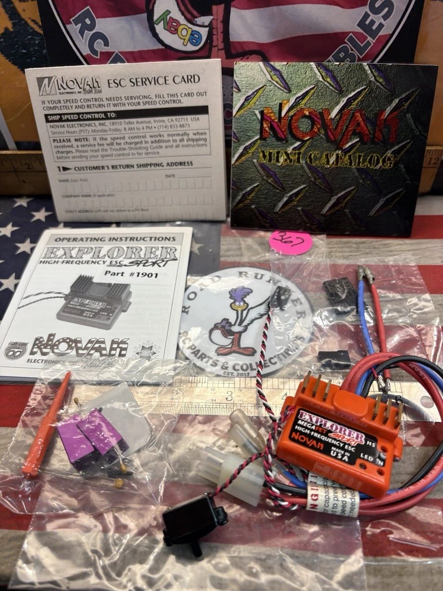 ビンテージESC/Novak EXPLORER II ラジコン用アンプ Novak RC Speed Controllers for Electric Brushed for sale | eBay