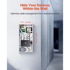 VEVOR Structured Media Enclosure, 28-Inch, Recessed in-Wall Media Box with Cover