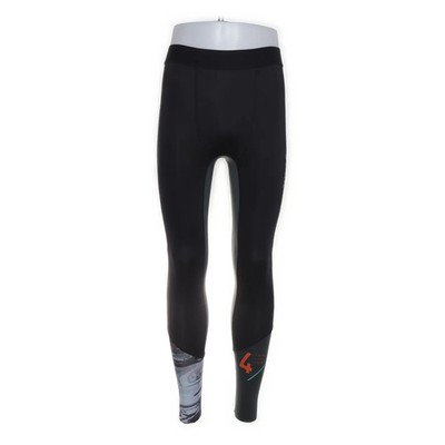 Reebok, Sportleggings, Größe: M, Schwarz/Mehrfarbig, Elasthan/Polyester #jpV