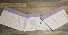 Tiddliwinks Window Valance Purple Butterfly Flower Nursery