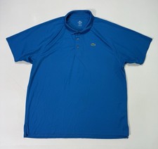 Lacoste Sport Men's Size 8 Blue Polo Shirt Active Performance Logo Modern