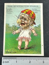Victorian Trade Card Tobin Baby Talk Series Baseball Aschbach Allentown PA 1889