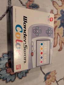 Bandai WonderSwan Color WSC Box IPS Screen Glass Lens Pearl Blue Final Fantasy