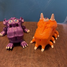 Mini Traps Ghosts Orange & Purple The Real Ghostbusters 1984 Kenner Vintage