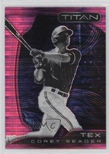 2022 Panini Chronicles Titan Pink Pulsar Prizm Corey Seager #23 04ys
