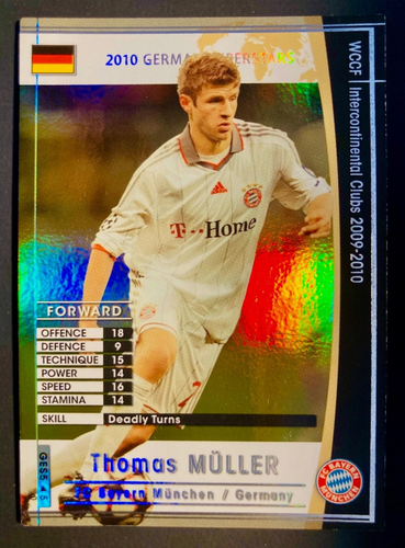 2009-10 Panini WCCF GES Thomas Muller Bayern Munich refractor rookie card RC