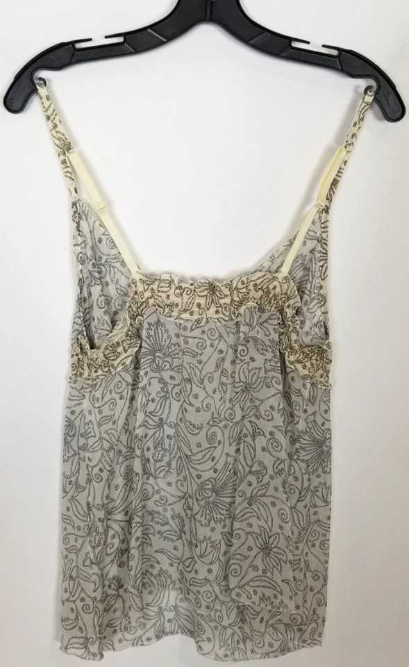 Blusa Top Babydoll Intimissimi Mujer Talla L Floral Ti Correa Y2K Boho Mezcla Seda Foto 3 de 4