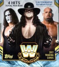 2017 TOPPS LEGENDS OF WWE SEALED 8 BOX HOBBY CASE