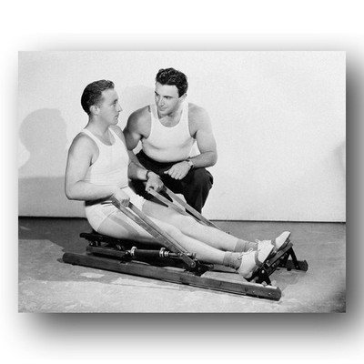 Bing Crosby Photo 8x10 1934 Paramount Pictures Actor Exercising Rowing Machine