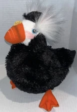 Wildlife Artists 12" Plush Bird Ugly Cute Black Orange White Stuffed Animal Toy