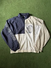 Vintage 90s Georgetown Hoyas Apex One Windbreaker Rare Color Block Men Small