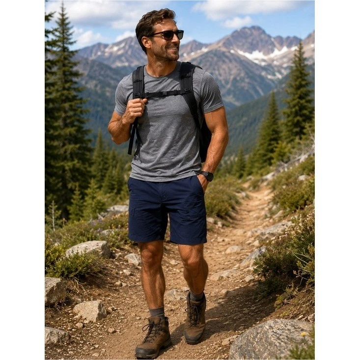 Columbia Navy Men's Athletic Hiking Shorts 38 Cotton Stretch Outdoor Casual
Opens in a new window or