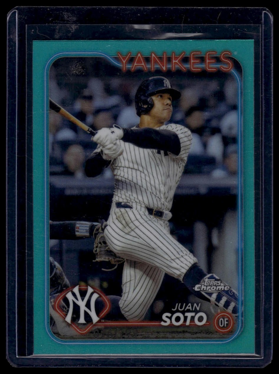 2024 Topps Chrome #150 Juan Soto Aqua Lava Refractors #/199