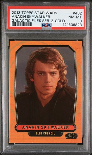ANAKIN SKYWALKER 2013 Star Wars #432 Galactic Files GOLD 2/10 THE ONLY PSA
