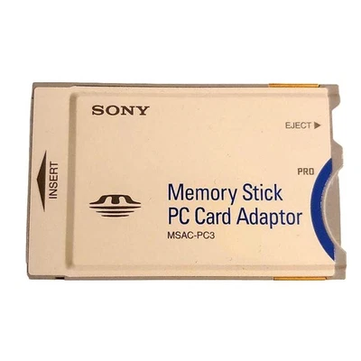 Adaptateur lecteur de carte SONY Memory Stick MSAC-PC3 PCMCIA ATA 16 bits PC ... - Photo 1/4