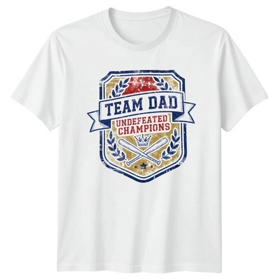Team Papa Undefeated Champions Herren T-Shirt Baseball Vatertag Geschenk für Ihn
