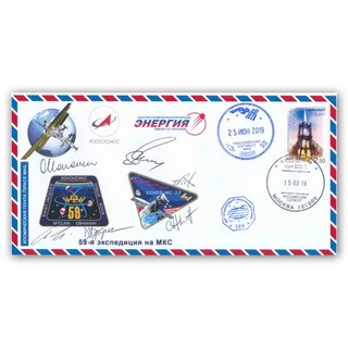 Expedition 59 MS 12 ISS Bordpostbeleg geflogen Christina Koch! 13304