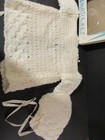 Vintage Infant Off White Knit Sweater And Hat Set USA New In Box ~No Booties~ — photo 8