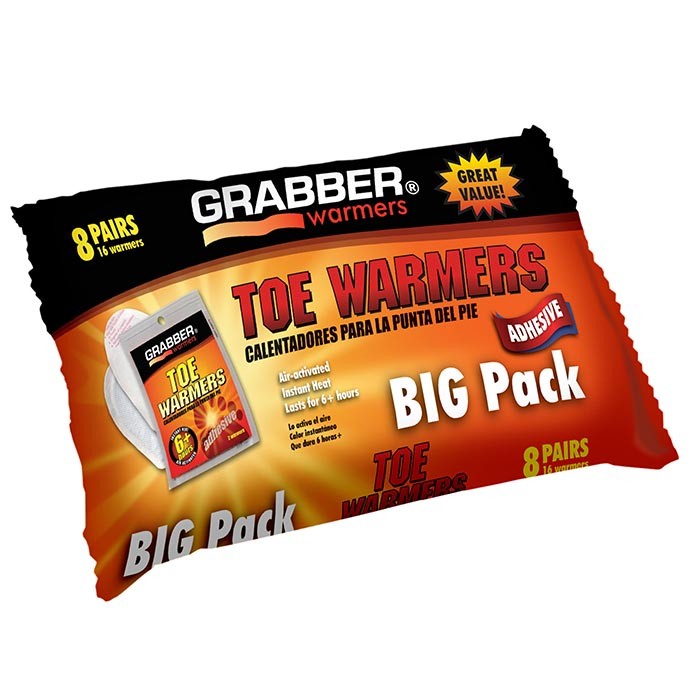 Grabber Toe - Hand Warmers - All-Natural, Air-Activated, Disposable Heat Packs