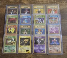 16 Card Job Lot Japanes Gym Holos Pokemon Cards No Duplicates Mixed Conditions