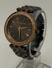 Michael Kors MK3432 Mini Darci Watch Women's Black-Tone Elegance Size 5.5