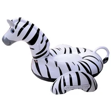 Giant Zebra 97-in Inflatable Ride-on Pool Toy