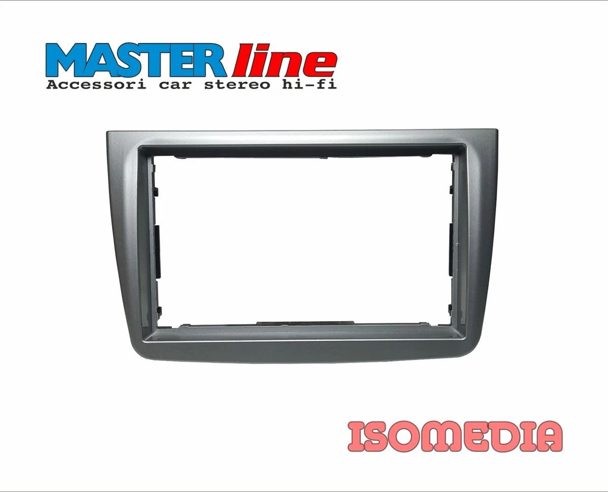 2 Din Mascherina Autoradio Universale – Telaio Modifica Per Navigatore, Dimensioni 178x102 Mm, Nero