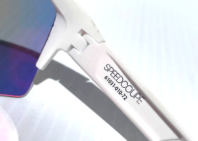 100% Percent SPEEDCOUPE Soft Tact Off White Purple Mirror Sunglass