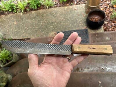 Vintage KABAR RUF-N-TUF Knife Butcher Kitchen 8'' Blade Carbon Steel Full Tang