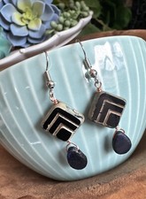 Art Novea style Czech Bead Earrings.