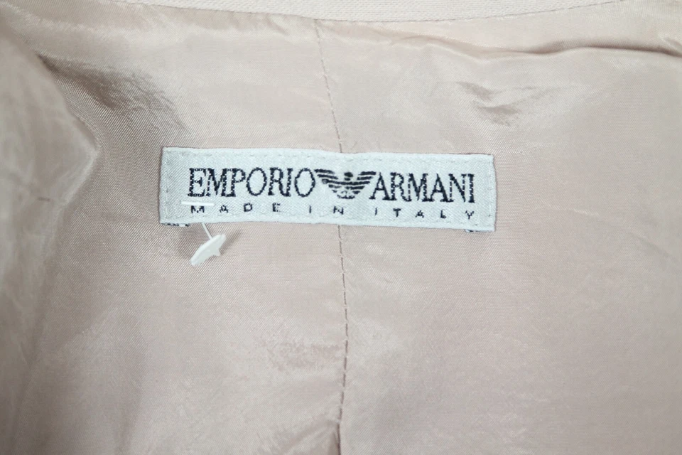 GIORGIO ARMANI Italia Polvoriento Rosa Traje Chaqueta Blazer Pantalones 38 Foto 2 de 4
