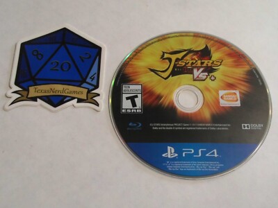 x1 J-Stars Victory Vs+ Sony Playstation 4 PS4 Disc Only TESTED TexasNerdGames