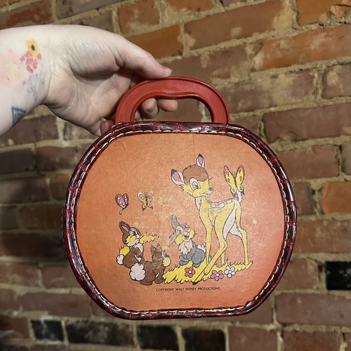 Bambi Donald Duck Koffer Vintage Kinderkleidung Puppe Walt Disney 50er