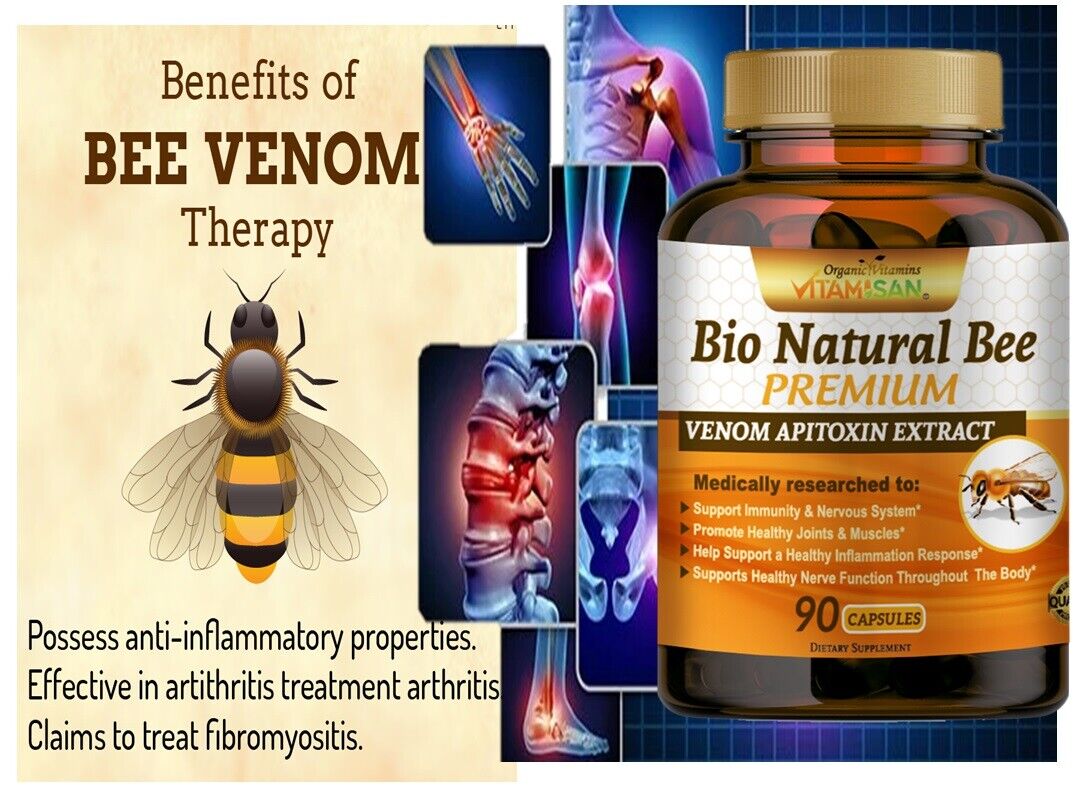 B-VENOM BEE MIRACLE anti-inflamatory Arthritis Pain abeemed bio bee therapy