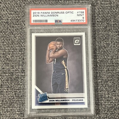 zion williamson graded rookie card zion williamson Optic rated rookie card psa 9