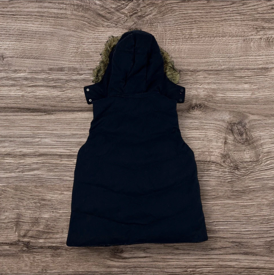 GAP Puffer Gilet Vest Wool Blend Primaloft  Navy Large - Image 3 of 4