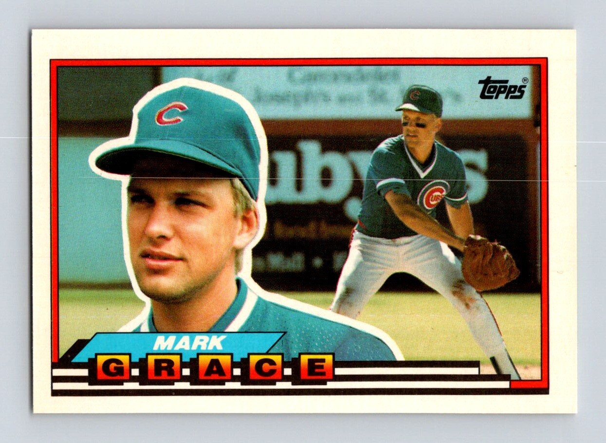 1989 TOPPS BIG BASEBALL #189 MARK GRACE CHICAGO CUBS 
