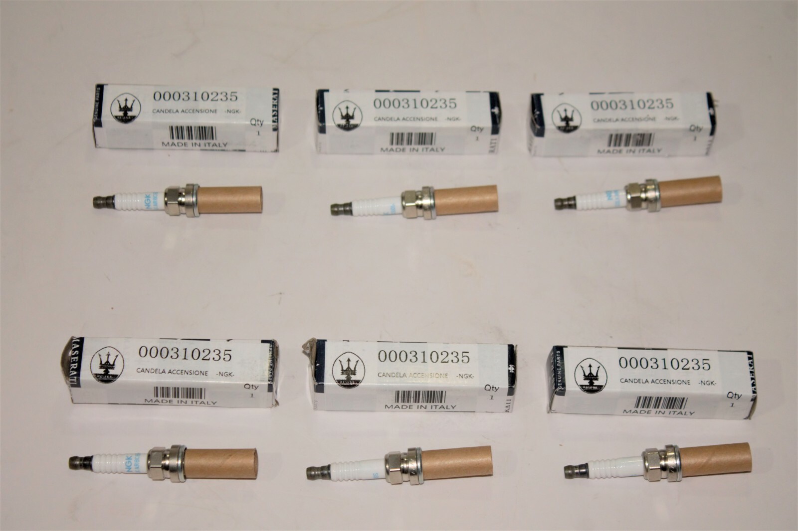 Maserati Ghibli, Quattroporte & Levante Spark Plugs Set Of 6 - Genuine