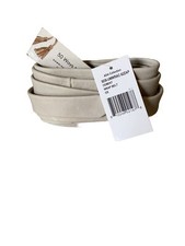 ADA Collection Wrap Belt Cement Gray New One Size Handmade Leather Argentina