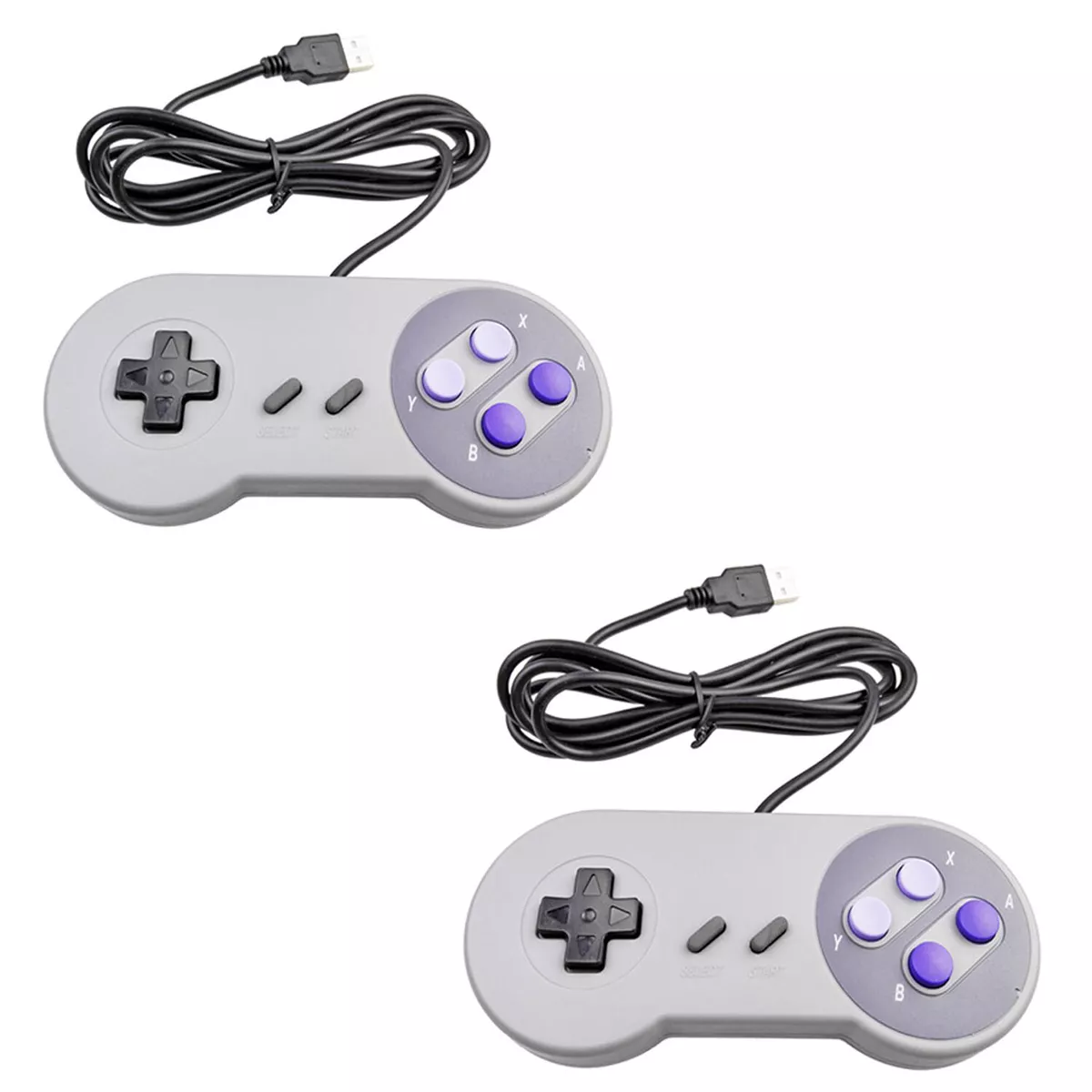 Controle Usb Super Nintendo Snes Compatível Com Computador Pc Mac