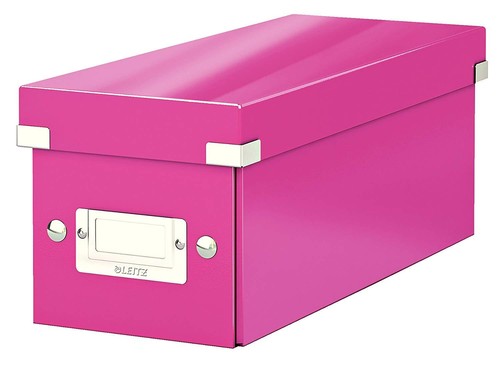 CD Storage Box Leitz Wow Click and Store Laminated Poly Case Choice of colour - Picture 6 of 8