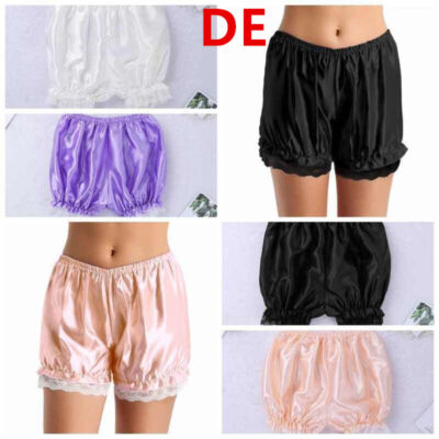 Damen Dessous Casual Bloomers Spitze Shorts Slips Rüschen Nachtwäsche Party 